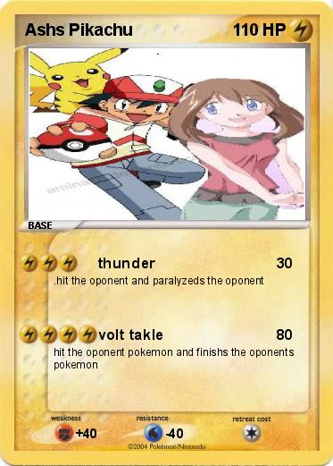 Pokemon Ashs Pikachu