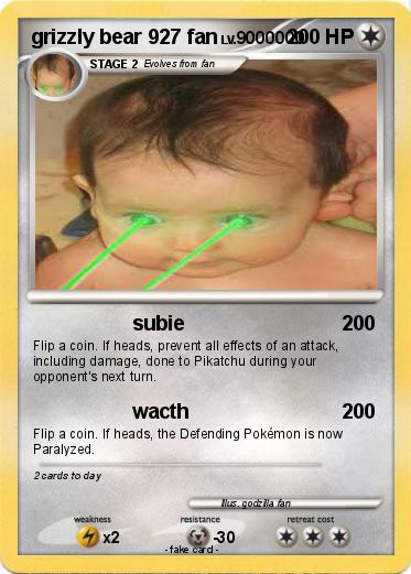 Pokemon grizzly bear 927 fan