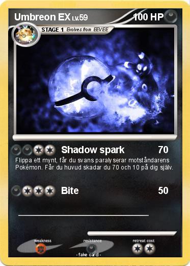 Pokemon Umbreon EX