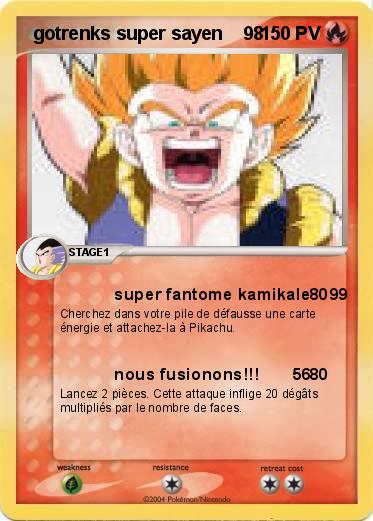 Pokemon  gotrenks super sayen    98       