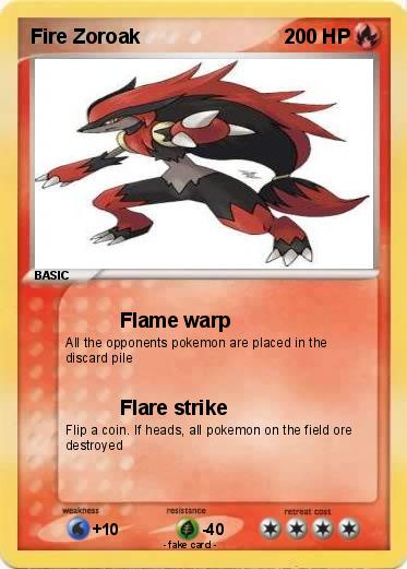 Pokemon Fire Zoroak