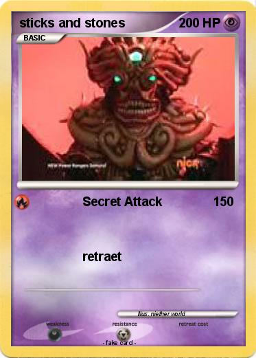 Pokemon sticks and stones