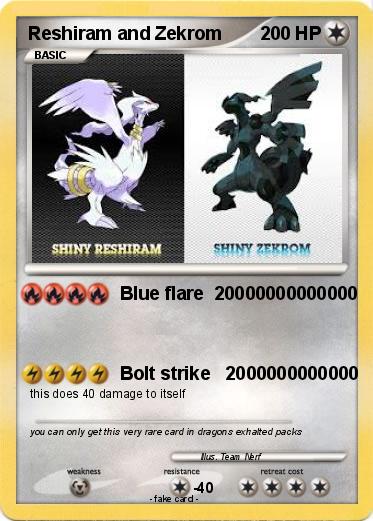 Pokemon Reshiram and Zekrom