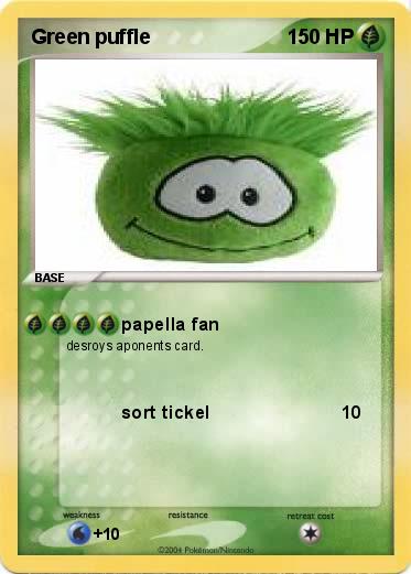 Pokemon Green puffle