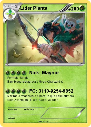 Pokemon Líder Planta
