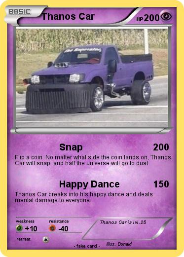 Pokemon Thanos Car