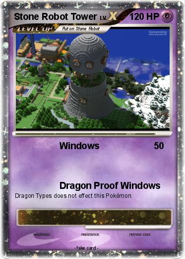 Pokemon Stone Robot Tower