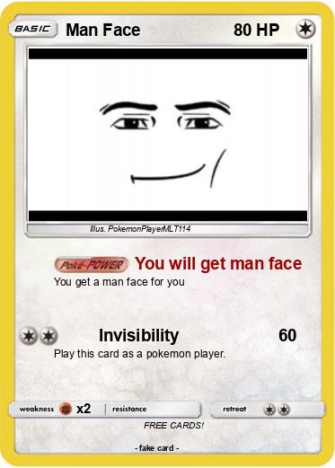 Pokemon Man Face