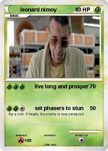 Pokemon leonard nimoy