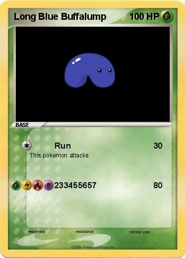 Pokemon Long Blue Buffalump