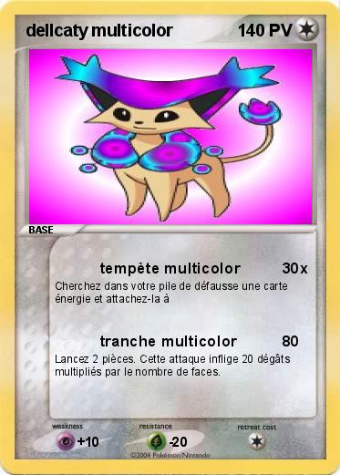 Pokemon dellcaty multicolor