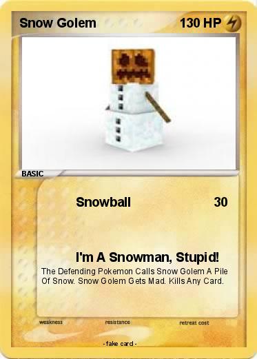Pokemon Snow Golem