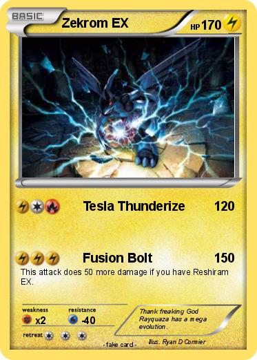 Pokemon Zekrom EX