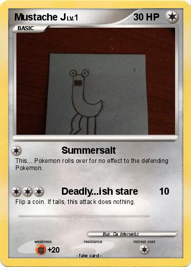 Pokemon Mustache J