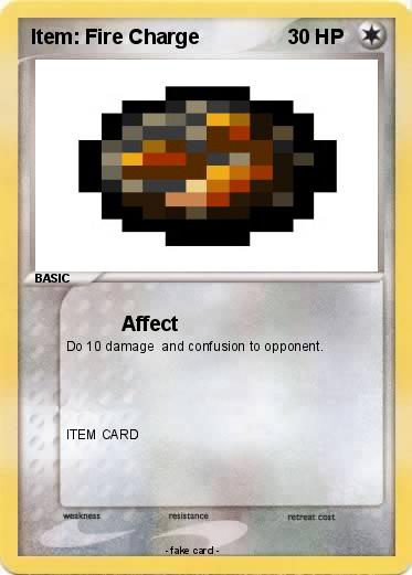 Pokemon Item: Fire Charge