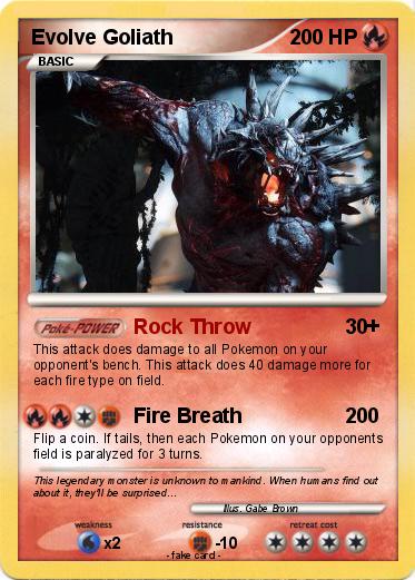 Pokemon Evolve Goliath