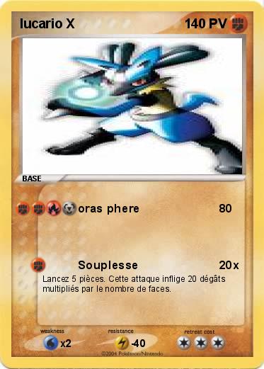 Pokemon lucario X