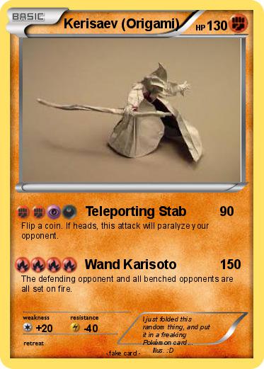 Pokemon Kerisaev (Origami)