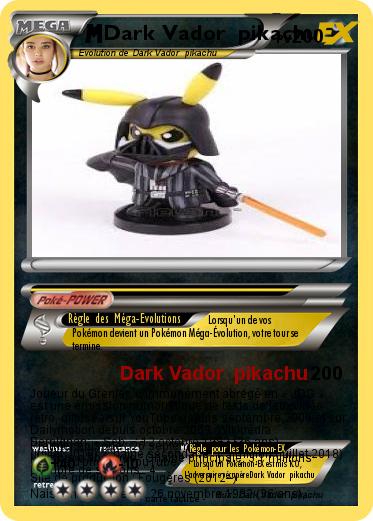 Pokemon Dark Vador  pikachu