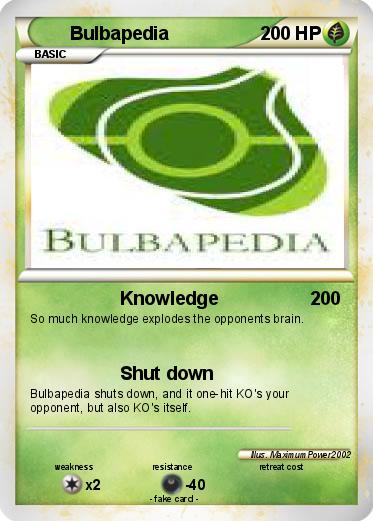 Pokemon Bulbapedia