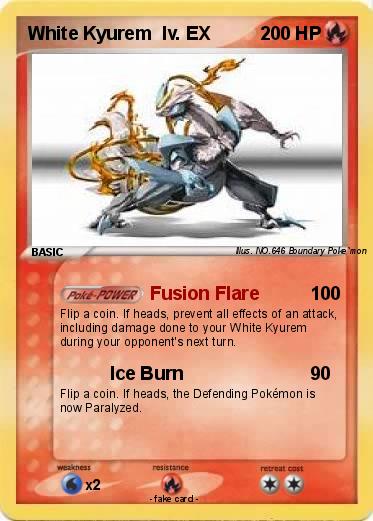 Pokemon White Kyurem  lv. EX