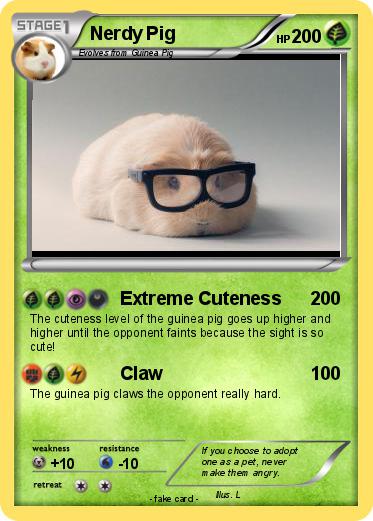 Pokemon Nerdy Pig