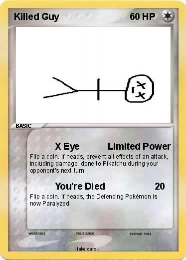 Pokemon Killed Guy