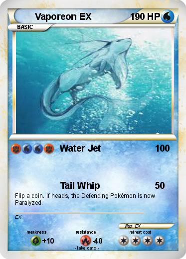 Pokemon Vaporeon EX