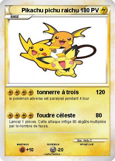 Pokemon Pikachu pichu raichu