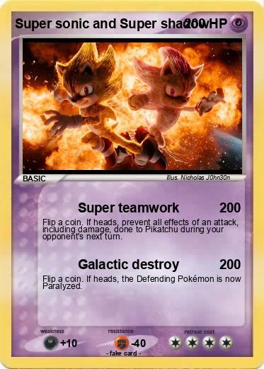 Pokemon Super sonic and Super shadow