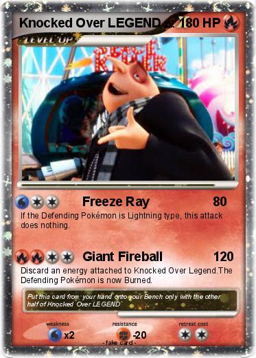Pokemon Knocked Over LEGEND