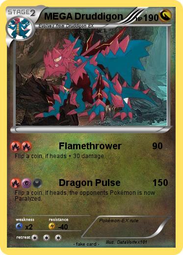 Pokemon MEGA Druddigon