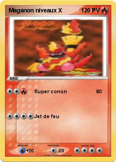 Pokemon Maganon niveaux X