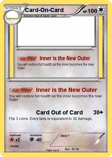 Pokemon Card-On-Card