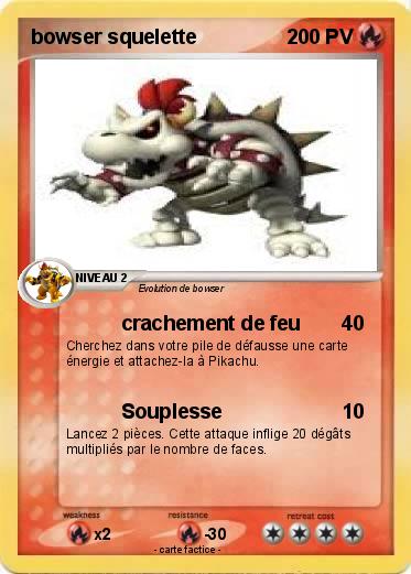 Pokemon bowser squelette