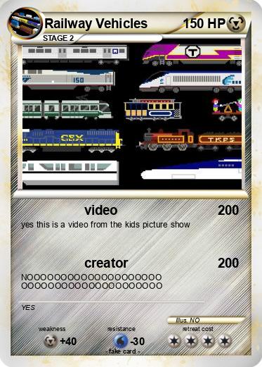 Pokemon Railway Vehicles