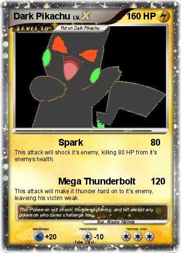 Pokemon Dark Pikachu