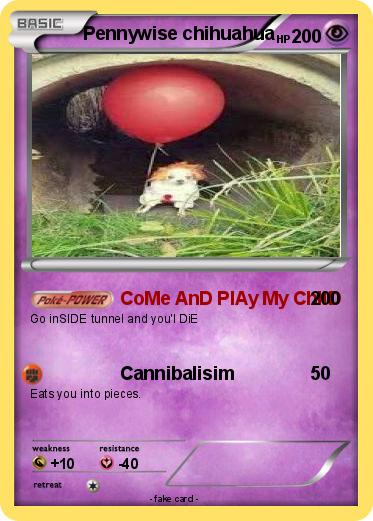 Pokemon Pennywise chihuahua