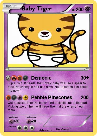 Pokemon Baby Tiger