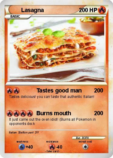 Pokemon Lasagna