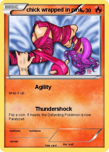 Pokemon chick wrapped in pink
