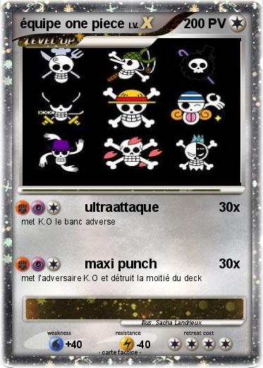 Pokemon équipe one piece