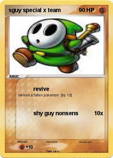 Pokemon sguy special x team