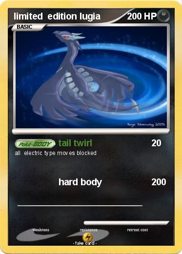 Pokemon limited  edition lugia