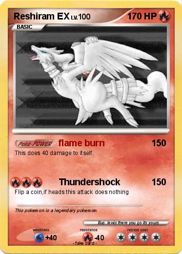 Pokemon Reshiram EX