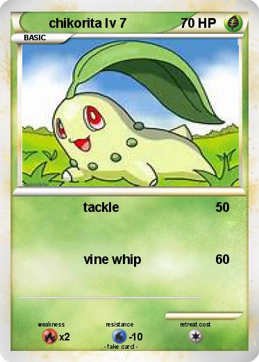Pokemon chikorita lv 7