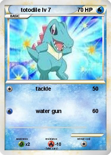 Pokemon totodile lv 7