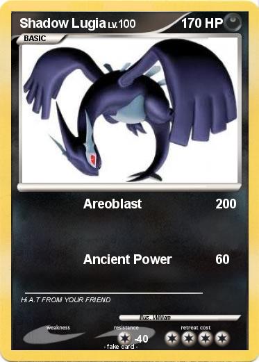 Pokemon Shadow Lugia