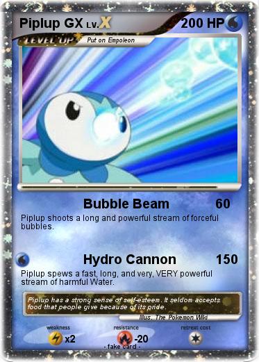Pokemon Piplup GX