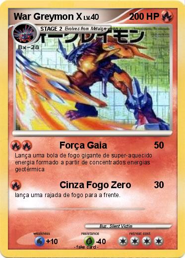 Pokemon War Greymon X